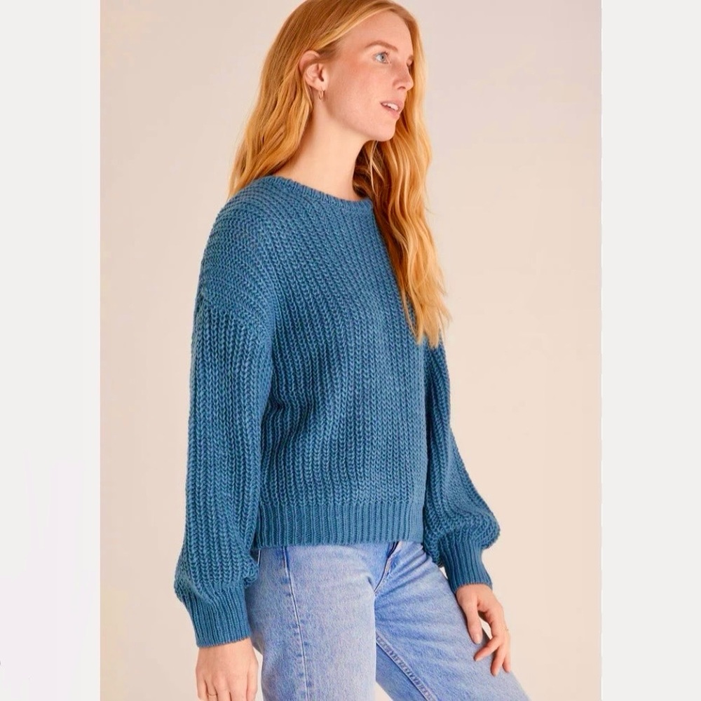 Z Supply Lyndon Sweater Caribbean Blue